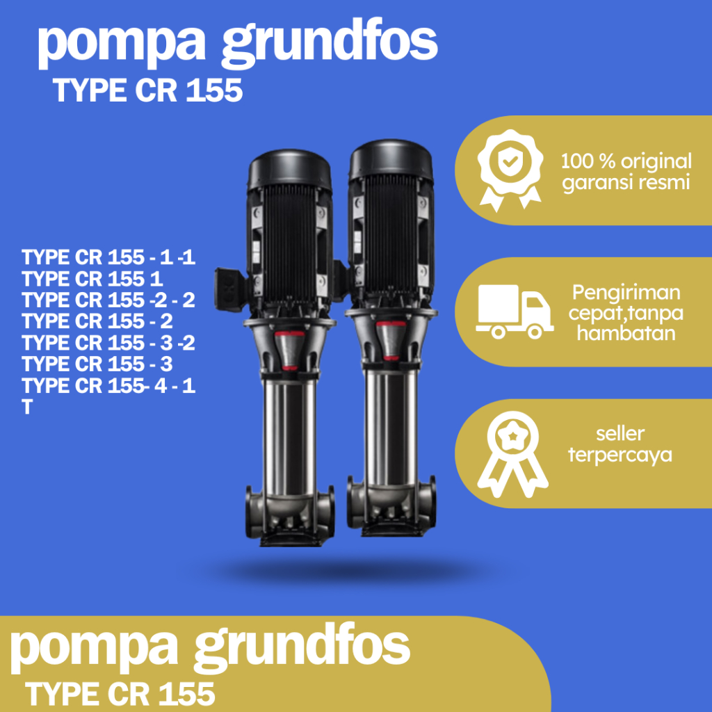 POMPA GRUNDFOS CR 155  Vertical Multistage Pump,Pompa Transfer jockey Pump
