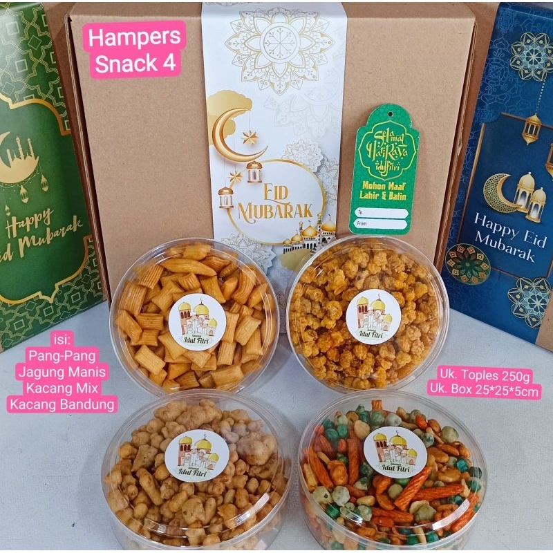 

paket kacang (isi 4)-parcel lebaran-aneka snack dan kue-