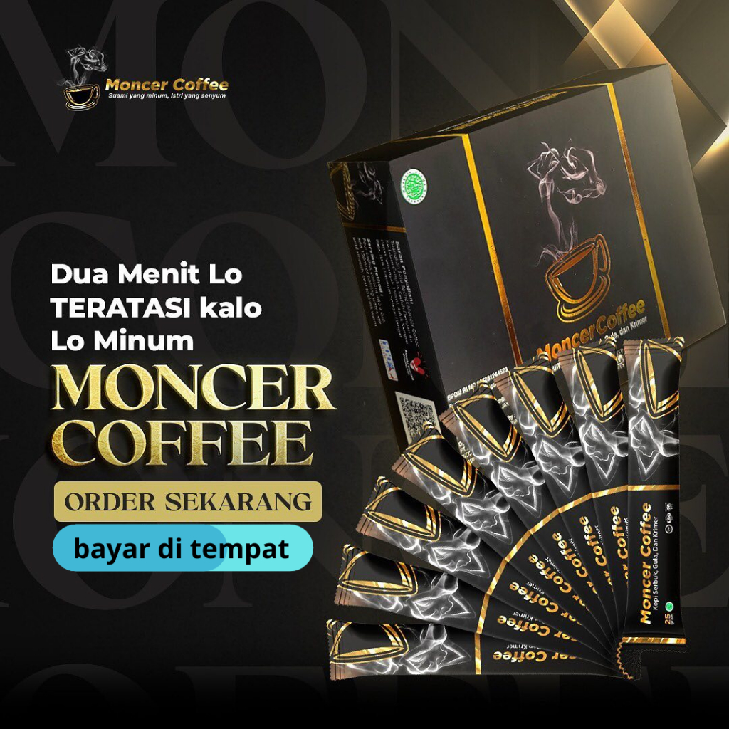 

Mooncer Coffee 1 BOX 8 sachet sedia kopi Rube-Ovisure gold susu