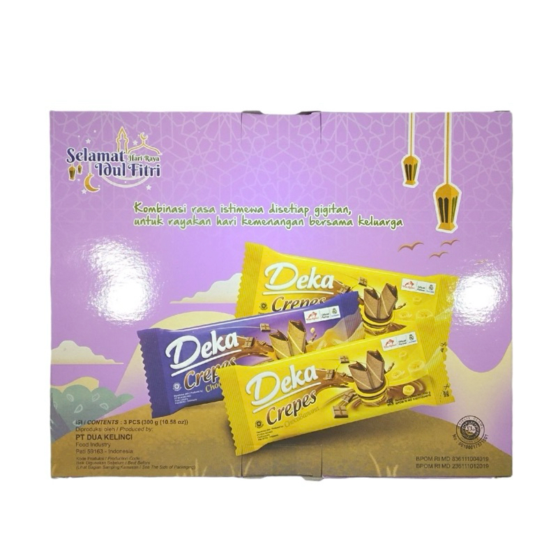 

PROMO! DEKA CREPES MIX GIFTBOX 270gr (ISI 3PCS)