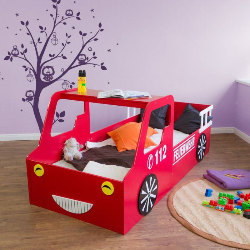 tempatbl tidur anak karakter mobil, dipan mobil , kasur mobil anak