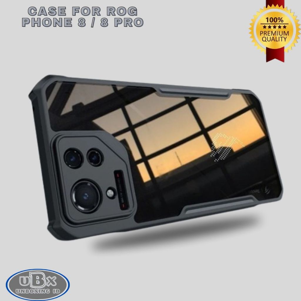 CASING ROG PHONE 8 / ROG PHONE 8 PRO CASE TRANSPARANT HARDCASE AUTHENTIC