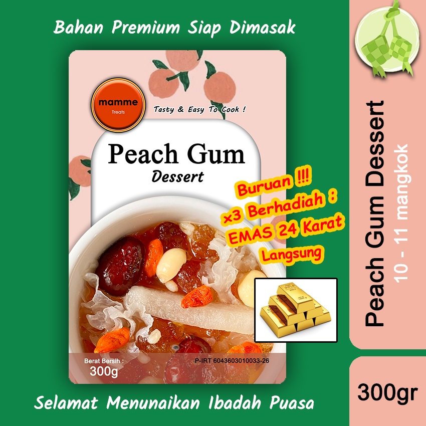

Mamme Paket Peach Gum Komplit super grade A+ / Tao Jiao 300gr (10-11cups) PG-M