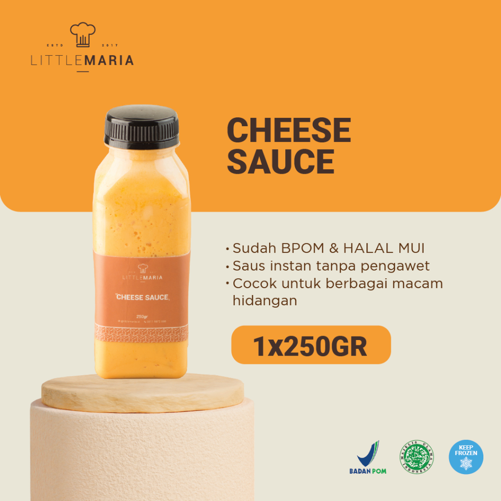 

LittleMaria Cheese Sauce/Saus Keju 250g 3-5Portions (NEW PACKAGING)