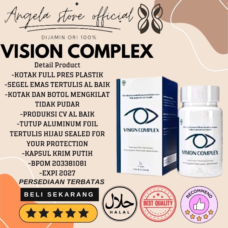 VISION COMPLEX asli obat herbal mata vision complex original BPOM