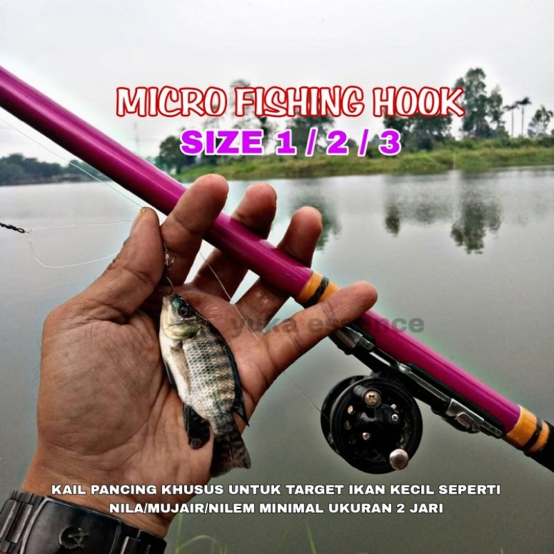 kail pancing micro fishing ikan wader/nila/nilem