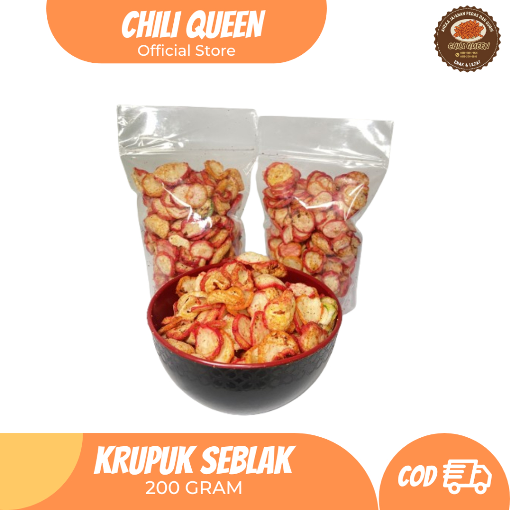 

Kerupuk Seblak 200 gram Pedas Daun Jeruk /Cemilan / Kerupuk / Kerupuk Pedas /Jajanan Viral