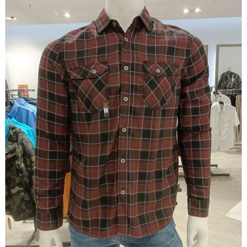 watchout kemeja pria lengan panjang