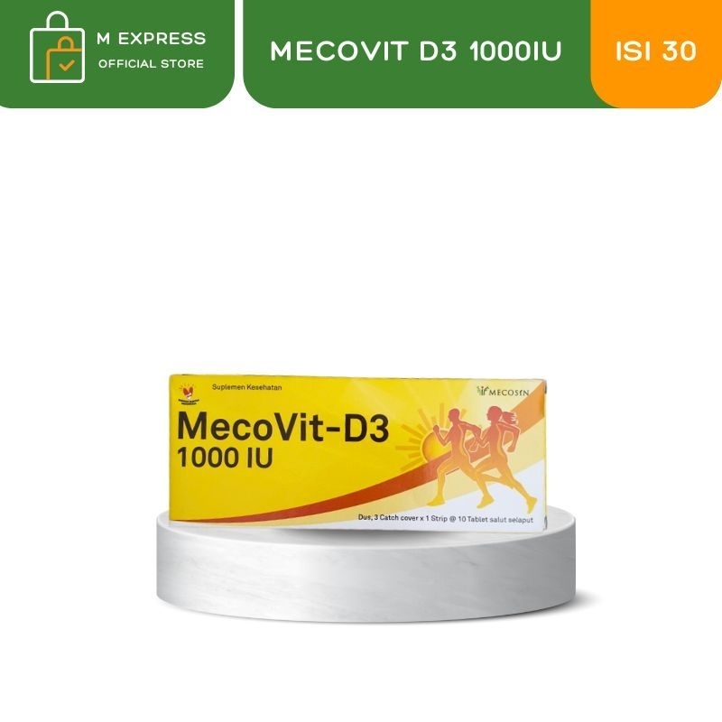 MECOVIT D3 1000iu - Vitamin D Isi 30 Tablet