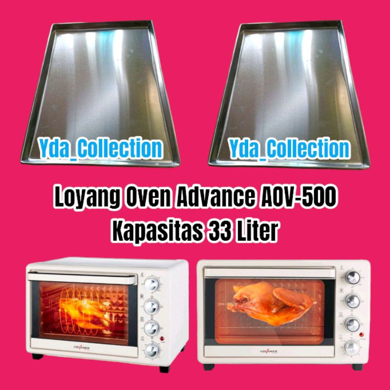 Loyang Oven Listrik Advance AOV-500 Kapasitas 33 Liter / Loyang oven listrik / Oven listrik advance 