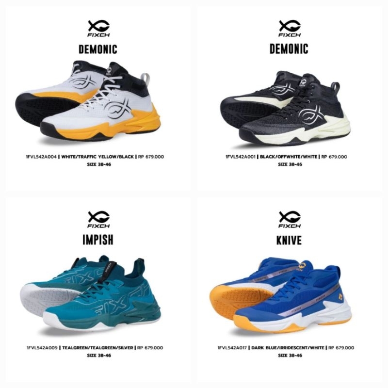 Real pict FIXCH ORIGINAL  SEPATU VOLI fixch knive fixch demonic fixch impish
