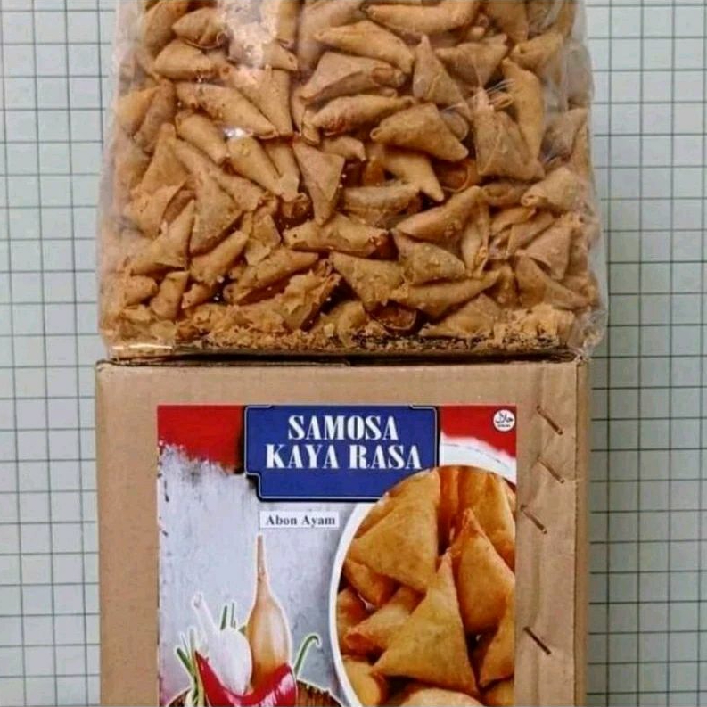 

Samosa Abon Kaya Rasa/Cemilan Samosa Abon Sapi Gurih 1 Kg