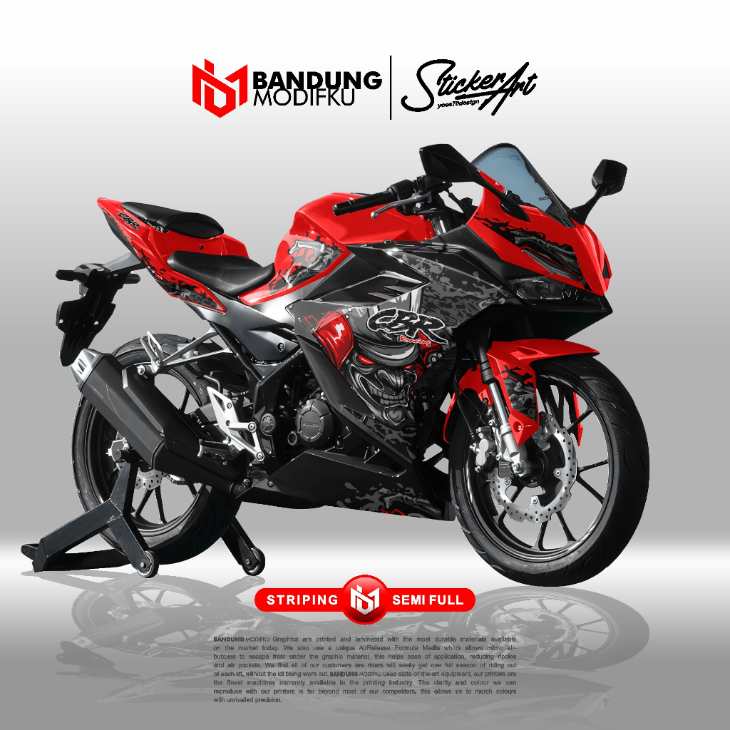 Striping Semifull Honda CBR 150R KR45 R Motif 1 / CBR150 R / K45R / Honda / RR / Sticker / Stiker / 