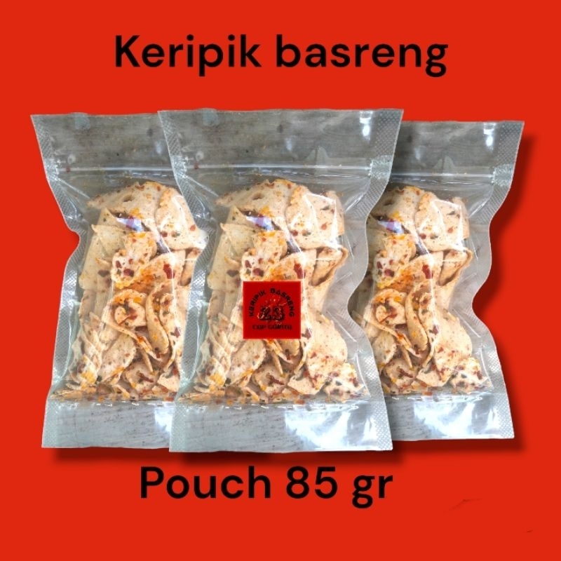 

KERIPIK BASRENG/BASO GORENG ORIGINAL, ASIN PEDAS, BALADO PEDAS DAUN JERUK 85gr