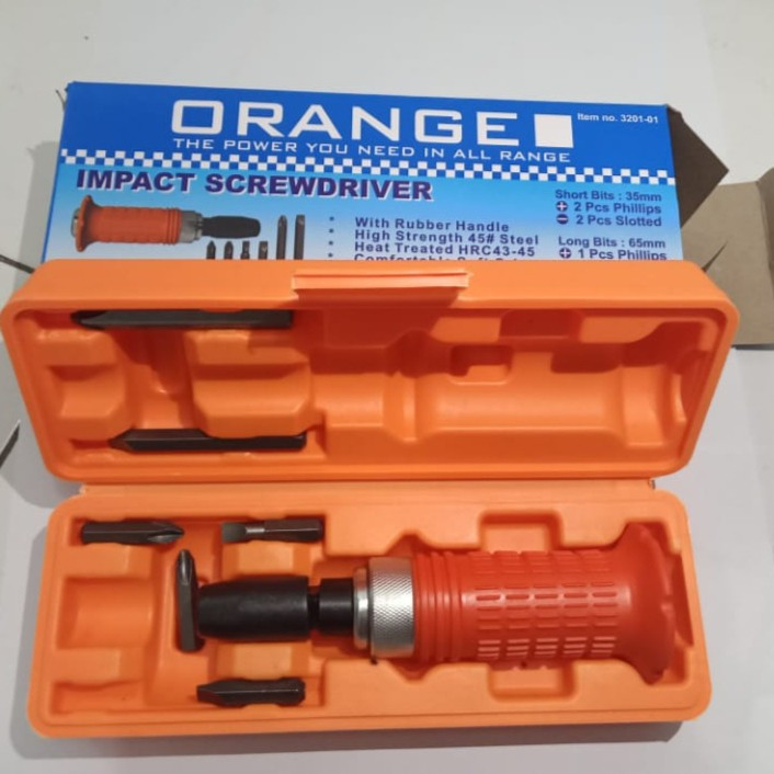 ORANGE OBENG KETOK SET (7PCS) 2800 / OBENG TUMBUK