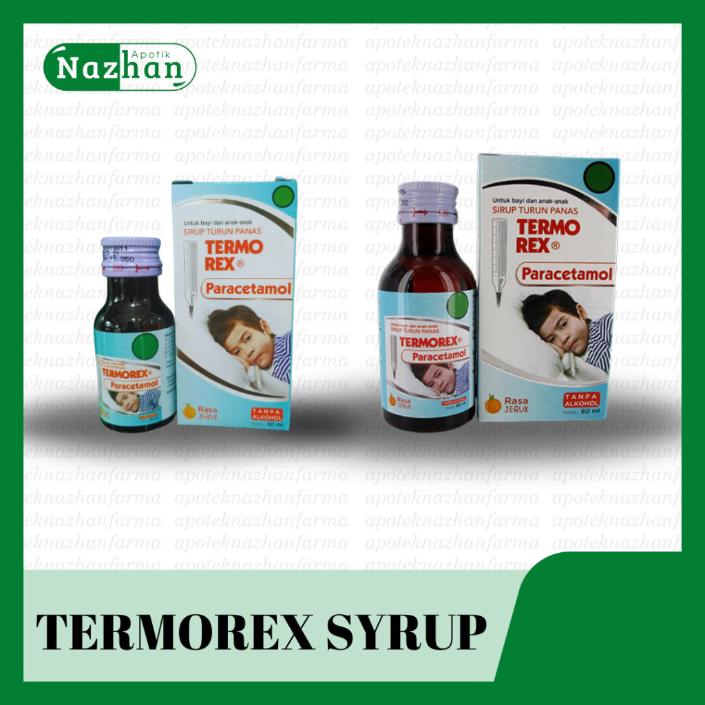 Termorex Sirup | obat paracetamol pereda panas / demam