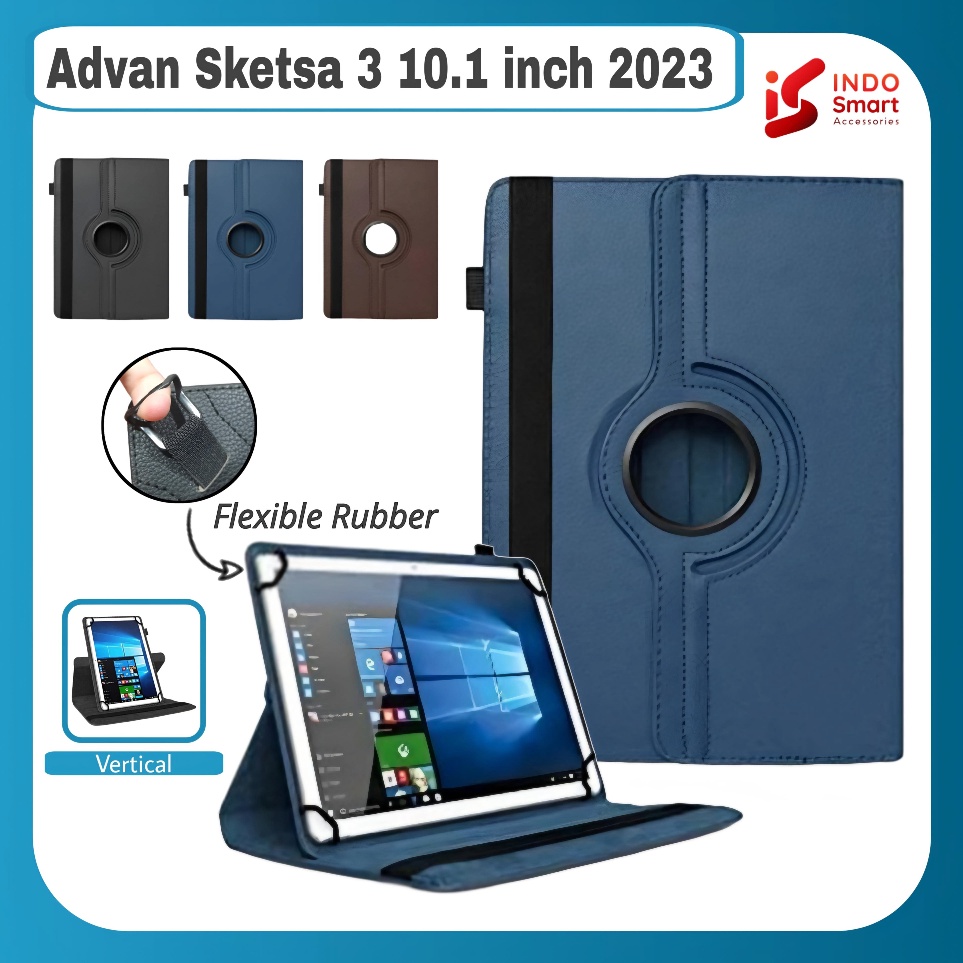 WTw Case Advan Sketsa 3  Advan Tab Sketsa 3  11 inch 223 Rotary Flip Cover Case Universal Tanpa Luba