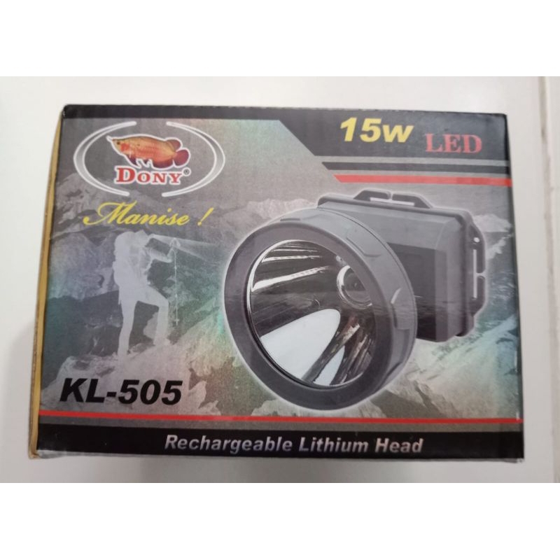 Senter Kepala Dony KL 505 15watt Original