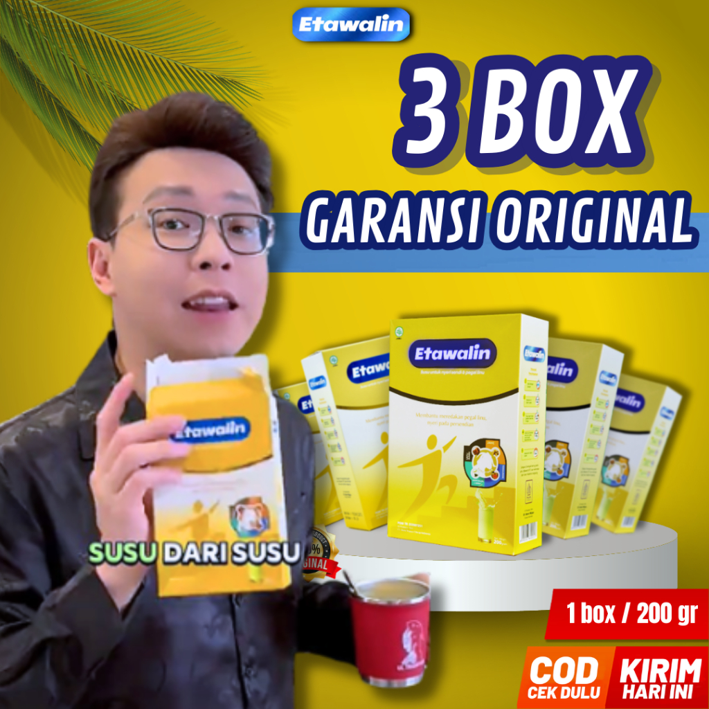 

Etawalin Paket 3 Box – Susu Etawa Tingkatkan Kepadatan & Kesehatan Tulang Sendi Atasi Nyeri Sendi Susu Anti Asam Urat Rematik Reumatik