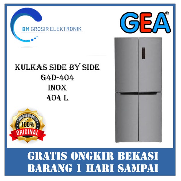 GEA KULKAS G4D 404 INOX KULKAS SIDE BY SIDE