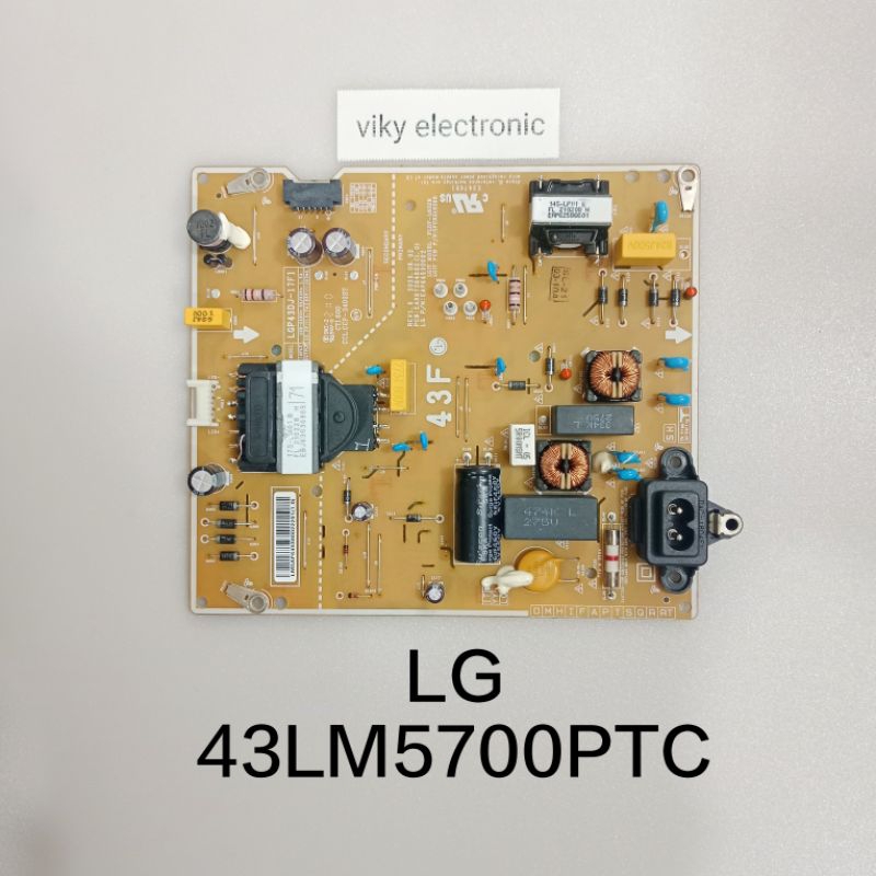 LG 43LM5700PTC power supply psu mesin tv regulator tv LG 43LM5700PTC