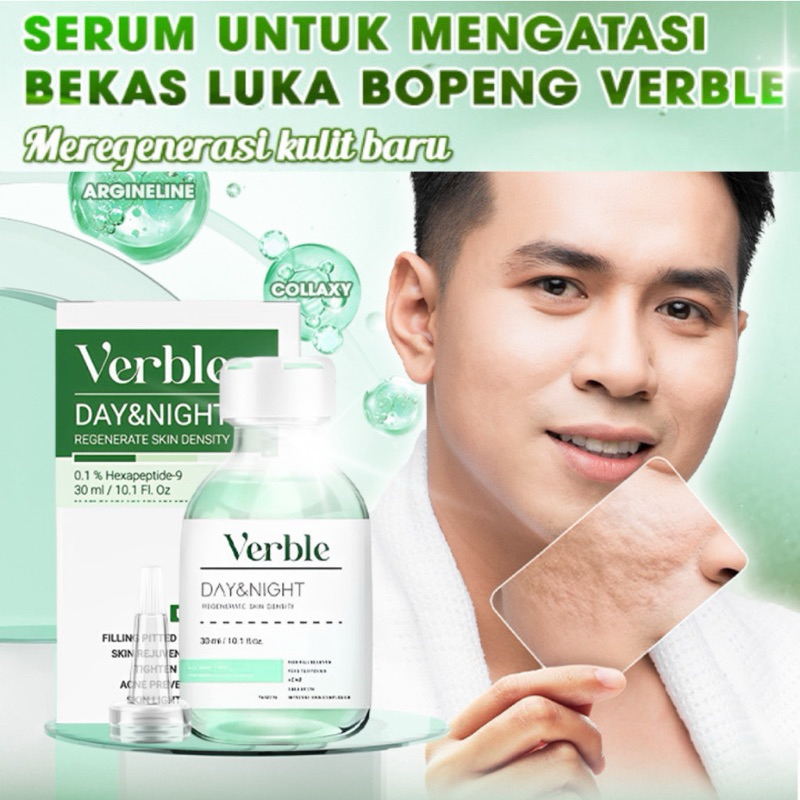 FREE GIFT-VERBLE DAY AND NIGHT SERUM BEKAS LUKA BERLUBANG - VERBLE SERUM BOPENG ORIGINAL