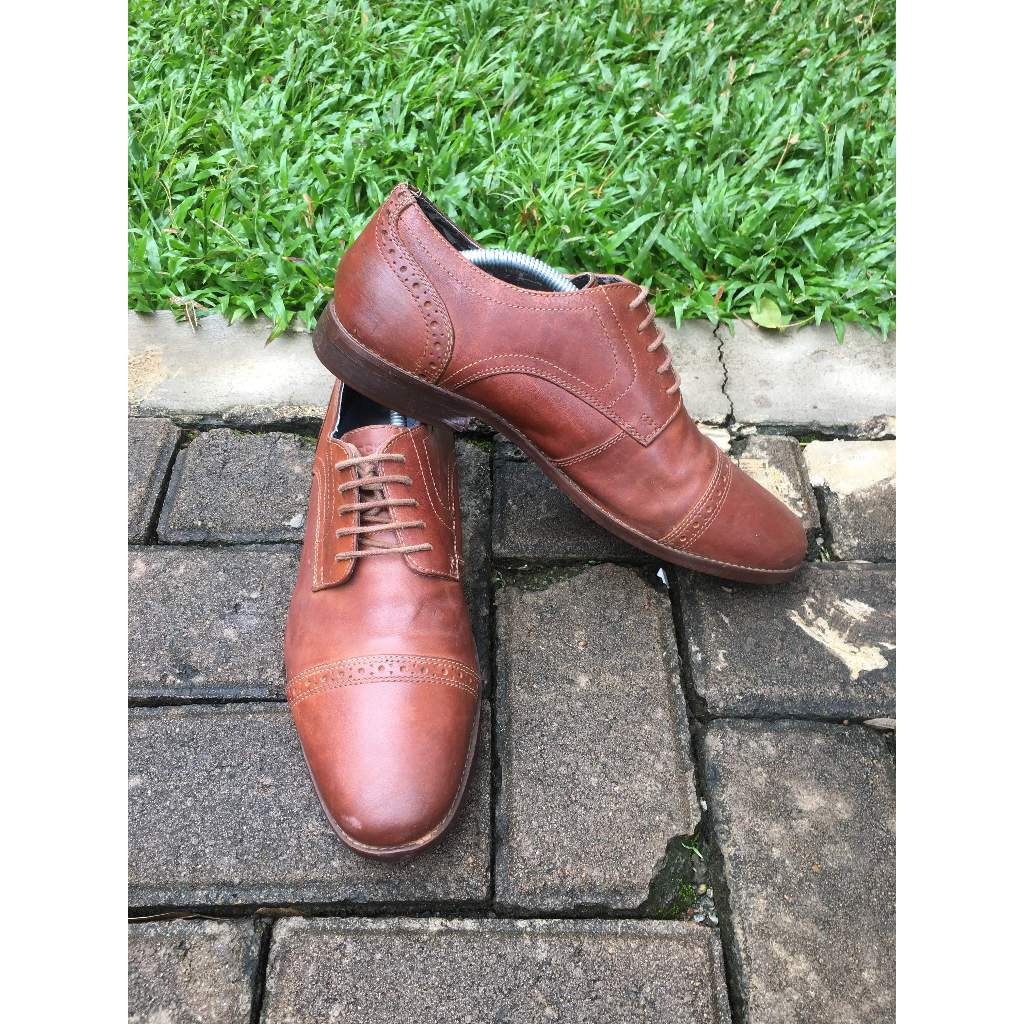 Sepatu second kulit Rockport Coklat