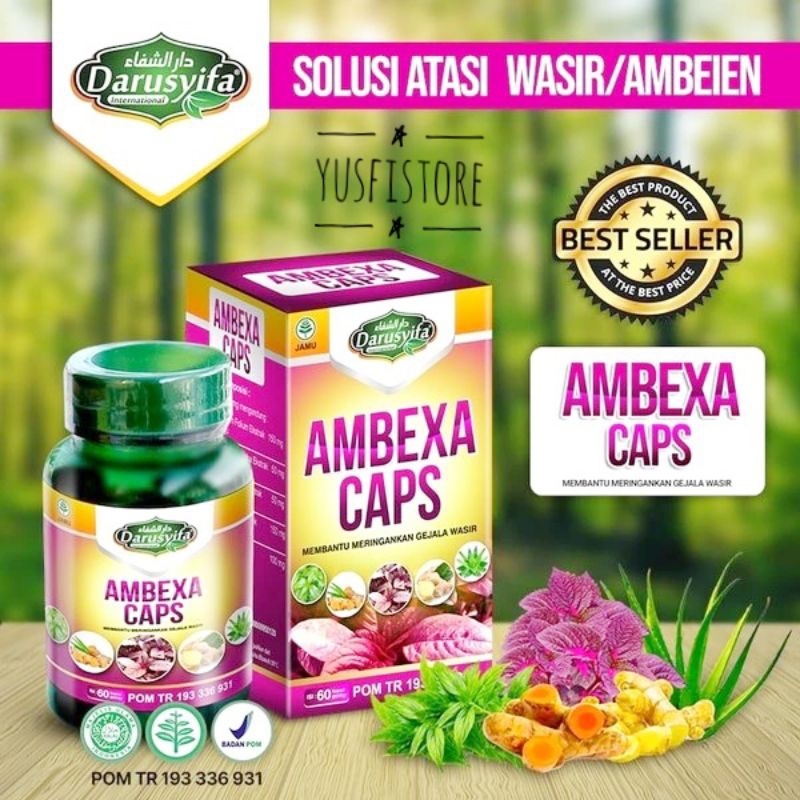 Ambexa Caps Darusyifa Ekstrak Daun Ungu Ambien Wasir