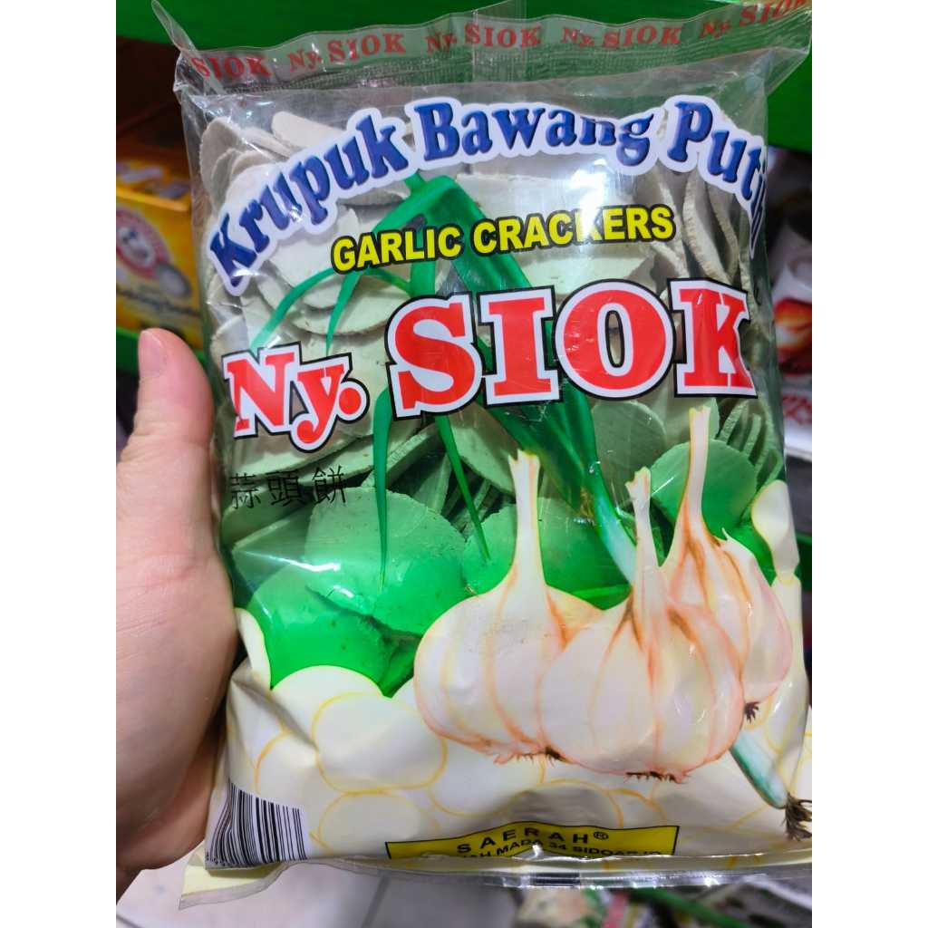 

ny siok krupuk kerupuk Bawang Krupuk Bawang putih Ny Siok krupuk Bawang putih Nyonya Siok500 gram