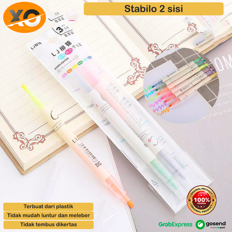 

Stabilo Double Head Stabilo Highlighter 2 Sisi Penanda Tulisan