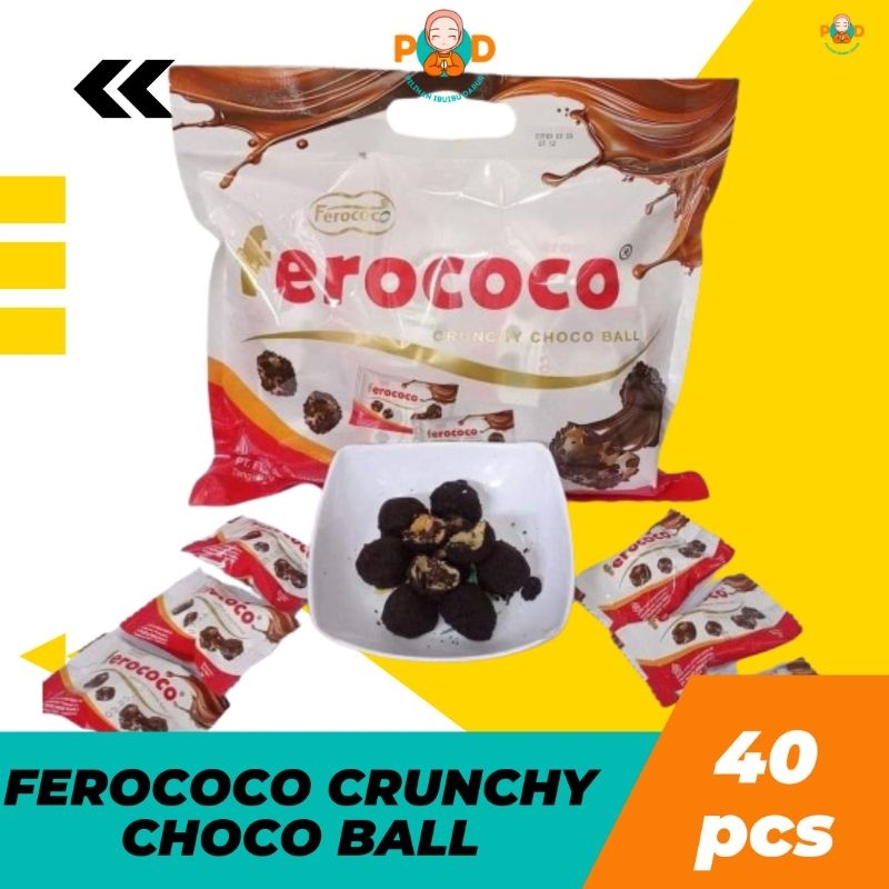 

ISI HAMPERS PARCEL LEBARAN - FEROCOCO CRUNCHY CHOCO BALL ISI 40 PCS