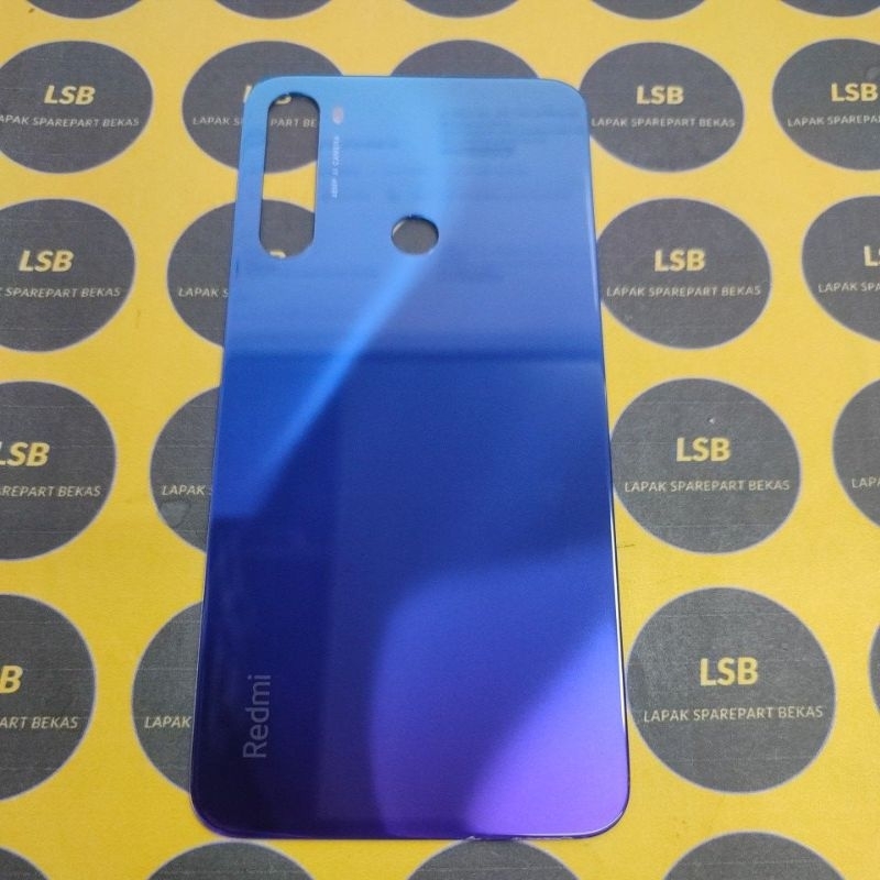BACKGLASS XIAOMI REDMI NOTE 8 BLUE ORIGINAL BEKAS