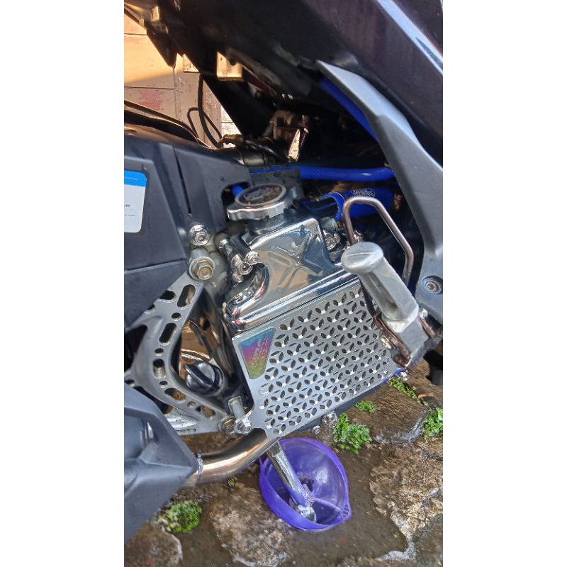 cover radiator hrc Vario titanium silver