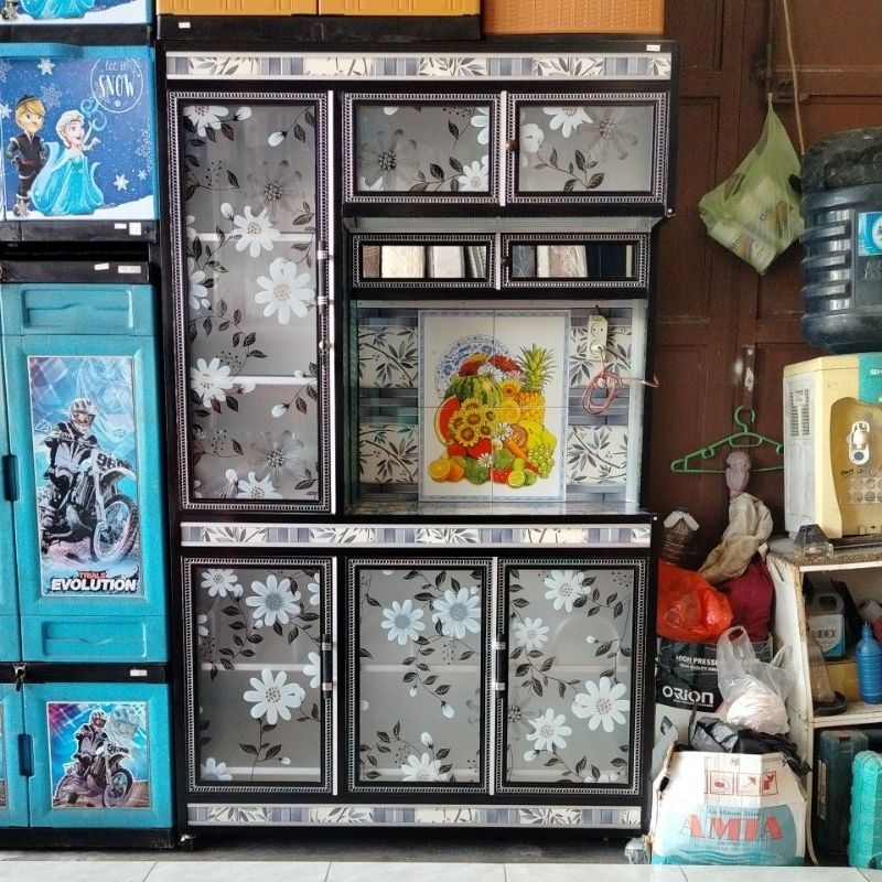 RAK PIRING ALUMINIUM 3 PINTU