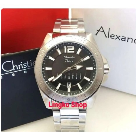 Alexandre Christie AC 6534 ME BTBBA Men Black Dial Stainless Steel Strap