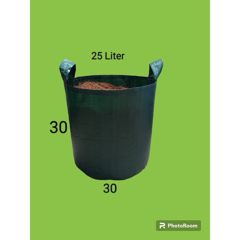 PLANTER BAG 25 liter HIJAU ukuran  30x30