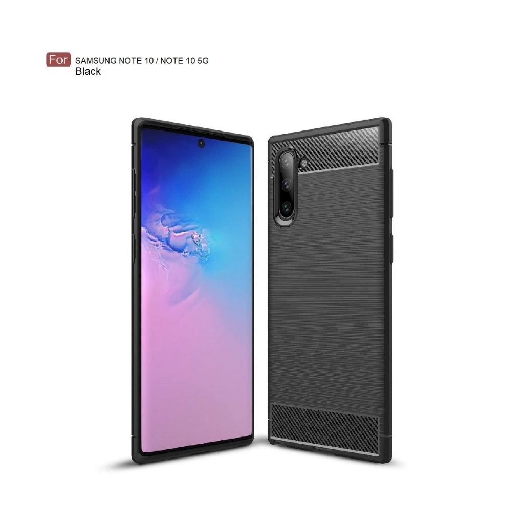 TAZIO CASE SAMSUNG NOTE 10 / NOTE 10 PRO IPAKY RUGGED ARMOR CARBON PREMIUM TPU