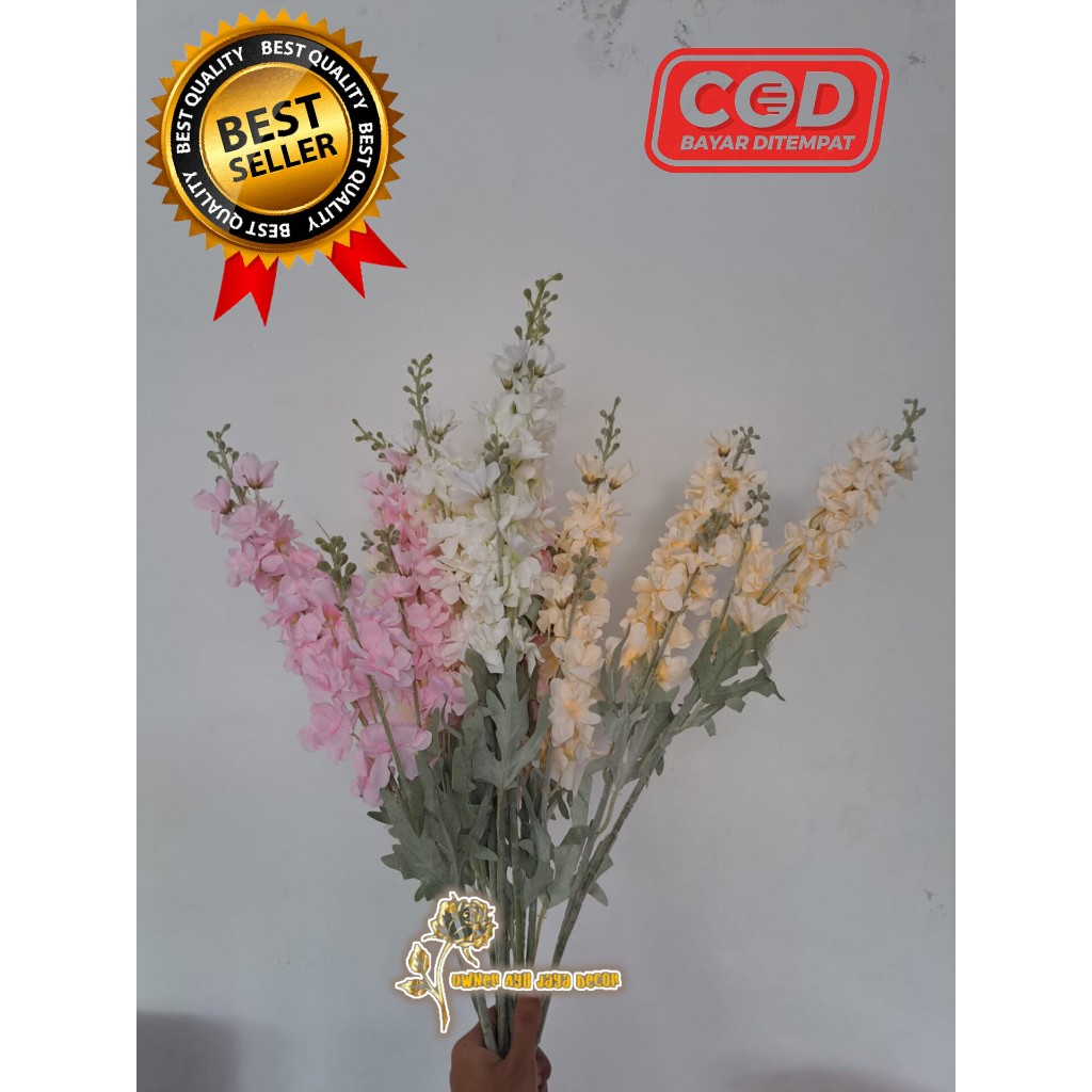 Bunga Delphinium Spring / Bunga Sedap Malam / Bunga Artificial Snapdragon / Bunga Plastik