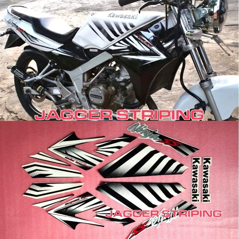 Striping Ninja SS Zebra PUTIH 2014 (SUDAH METALIK)