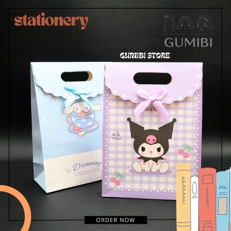 

(MEDIUM) PAPERBAG PITA SANRIO PAPER BAG TAS KADO TAS SOUVENIR ULANG TAHUN ANAK GOODIE BAG SANRIO LUCU TERMURAH GUMIBI STORE