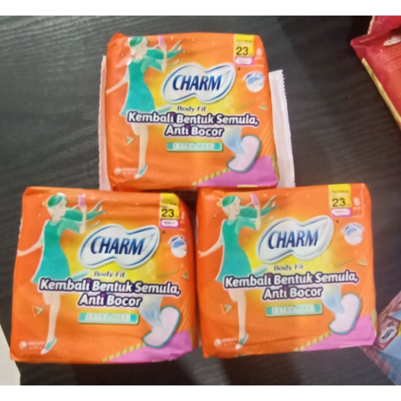 PEMBALUT CHARM non wing 23 cm ( isi 8 pads )