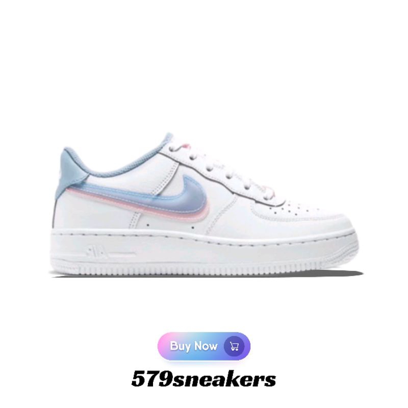NIKE AIR FORCE 1 LOW WOMEN LV8 Light Armory Double Swosh ORIGINAL BNIB - SEPATU NIKE AIR FORCE 1 LOW