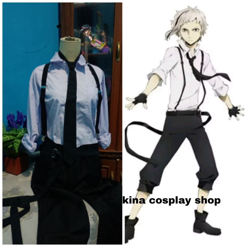 [Fullset] Bungou Stray Dogs Atsushi Nakajima Costum Cosplay