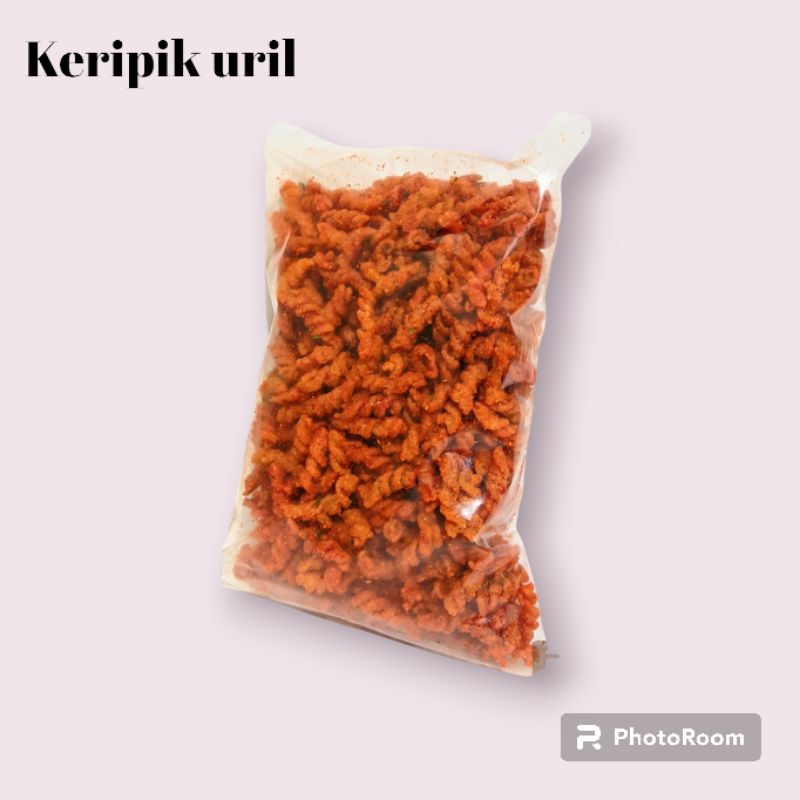 

kripik uril viral ekstra pedas daun jeruk