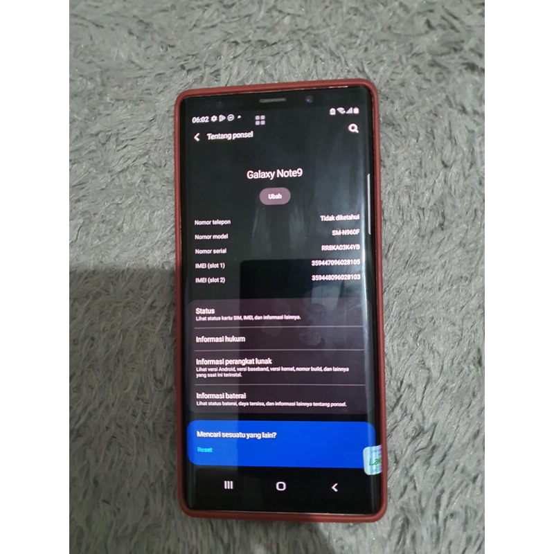 HP Second Samsung Note 9 Like new