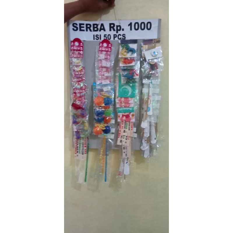 paket usaha mainan renceng serba1000 isi 50 pcs