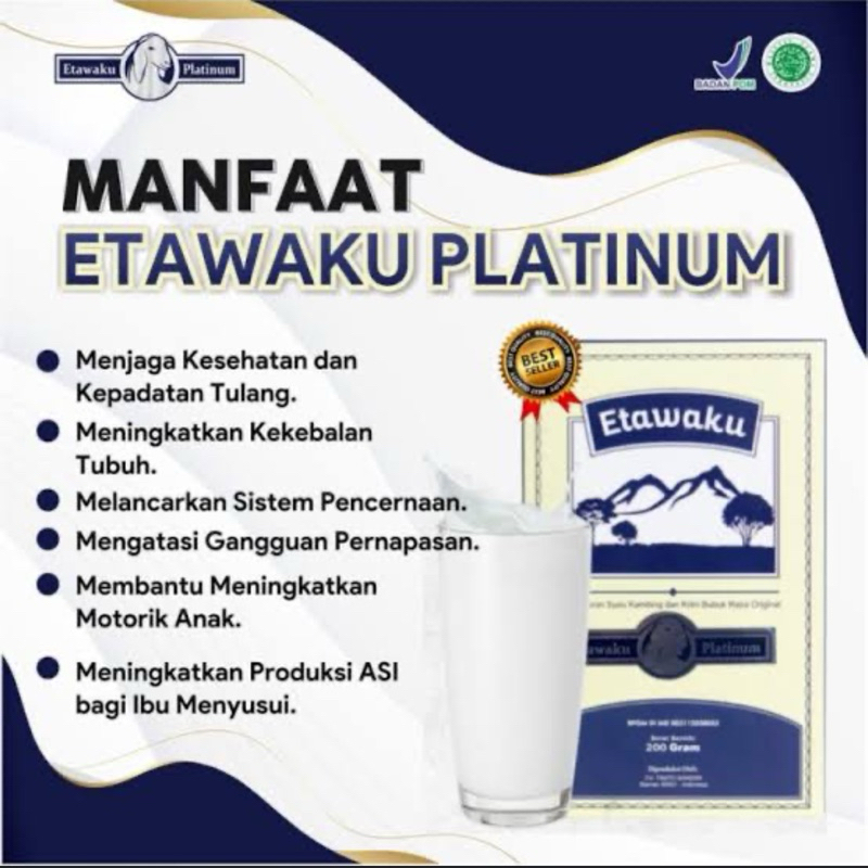 

Etawalin Platinum - Untuk Kesehatan & Kepadatan Tulang, Meningkatkan Kekebalan Tubuh