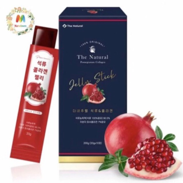 THE NATURAL POMEGRANATE COLLAGEN JELLY STICK ORIGINAL KOREA🇰🇷