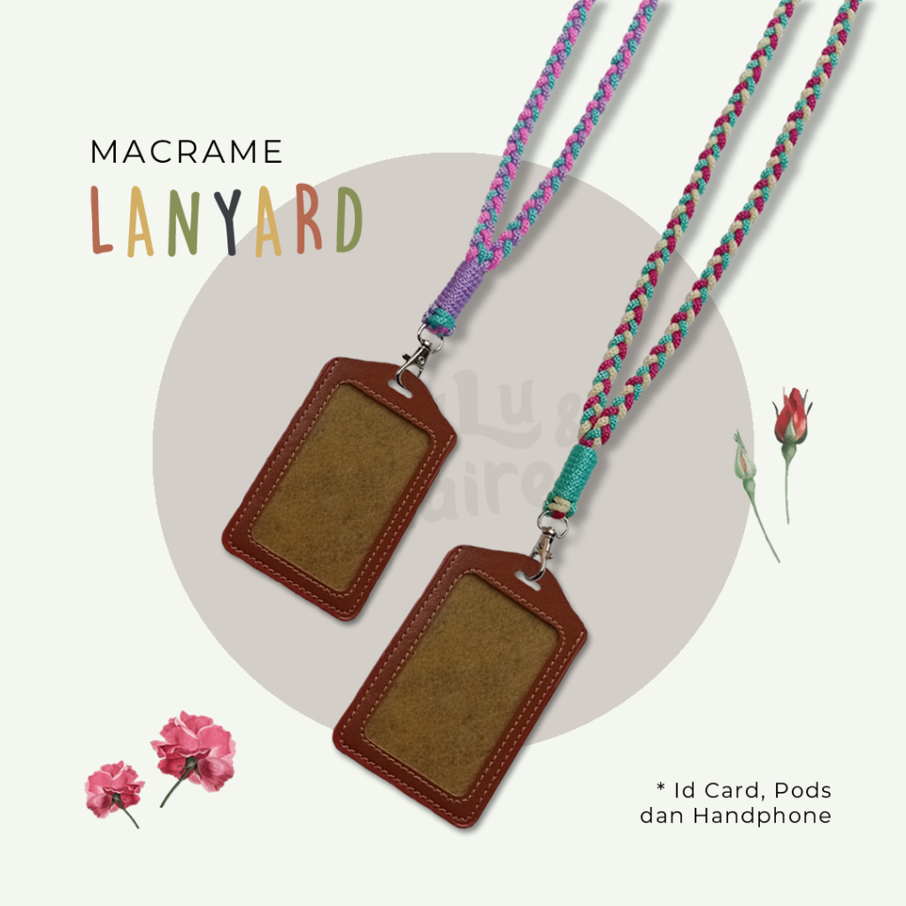 Macrame Lanyard Kepang Tali Kur