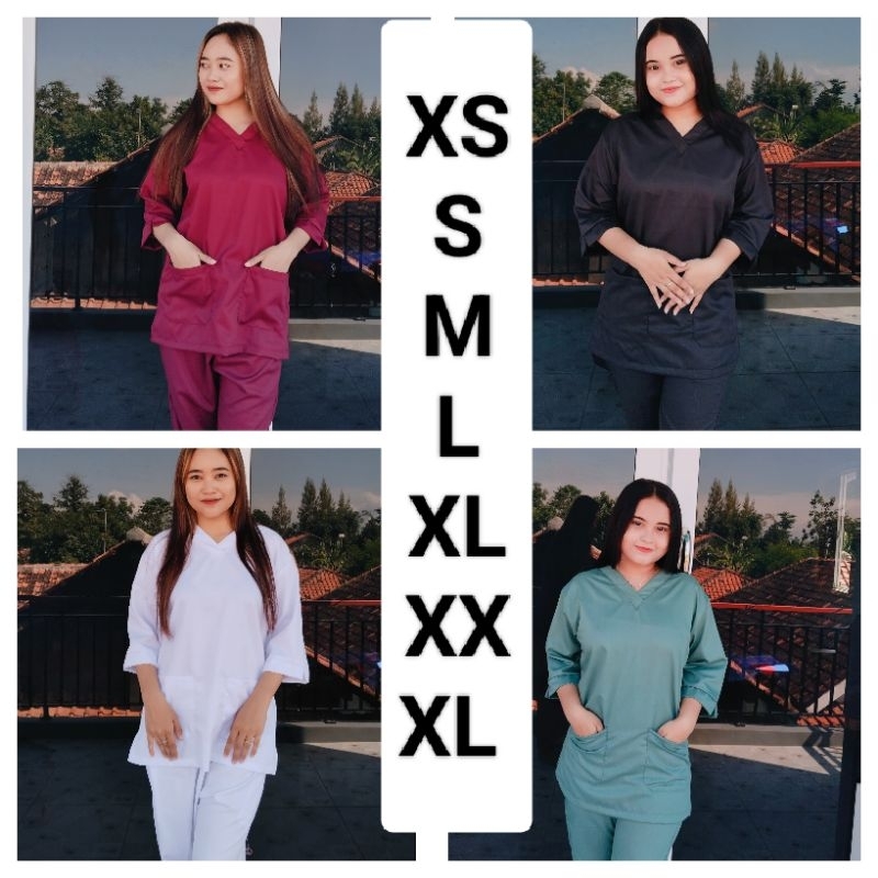 Baju OK Setelan baju ok lengan 3/4 ok lengan panjang scrub dokter jaga dinas rumah sakit seragam per